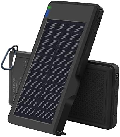 Solar Charger 10000mAh - VIGLT Portable Charger Quick Charge 3.0 Power Bank Solar phone Charger Dual USB Outdoor External Battery Waterproof for iPhone X 8 7 7s 6 Plus, Samsung Galaxy S7