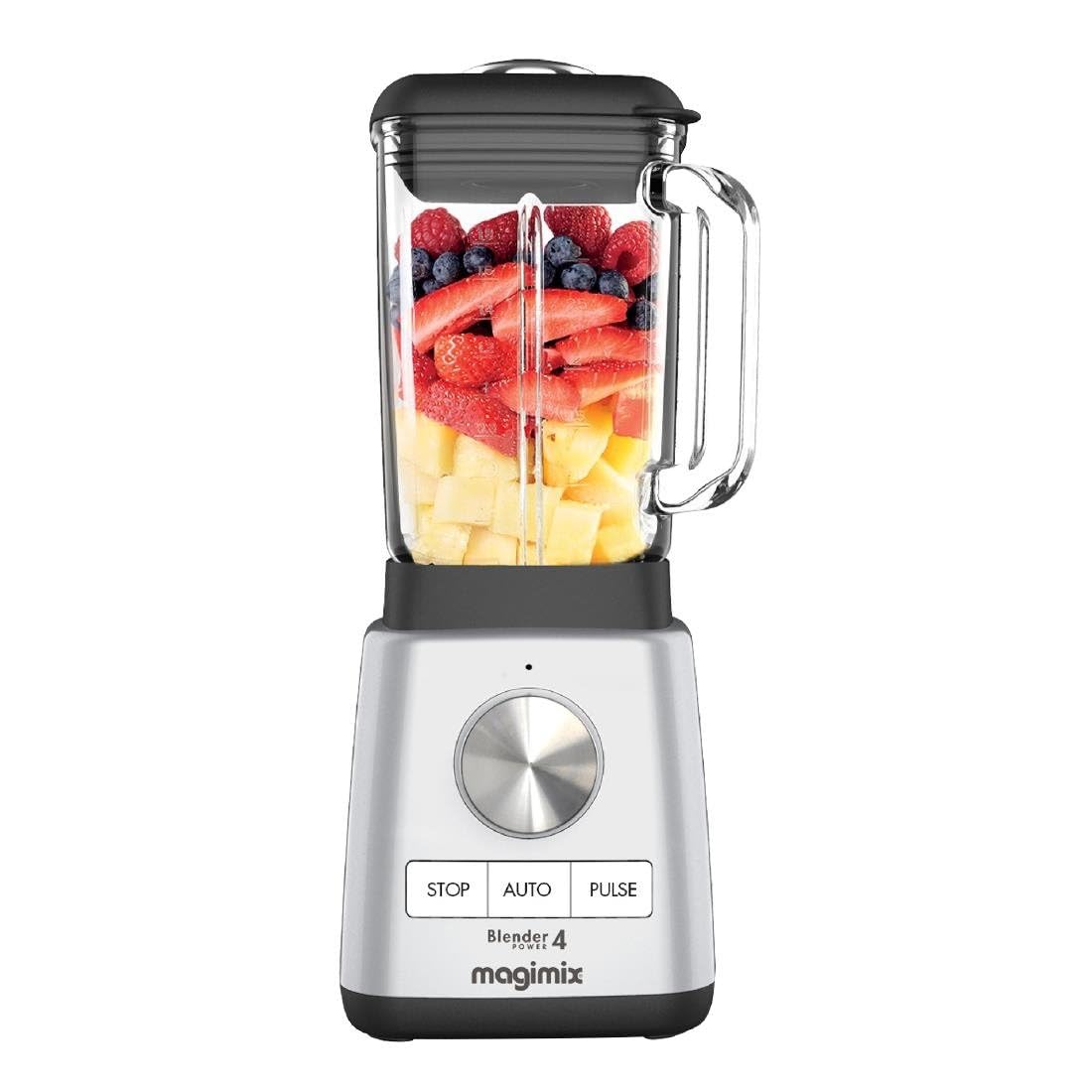 Magimix Blender Power 4 | Quiet Mark Approval | Metal/Glass | 1300W | 1.8L | Satin | 11630