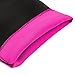 Kiwi-Rata Womens Slimming Pants Hot Thermo Neoprene Sweat Suit Sauna Leggings (Black&Rose Red, 3XL)