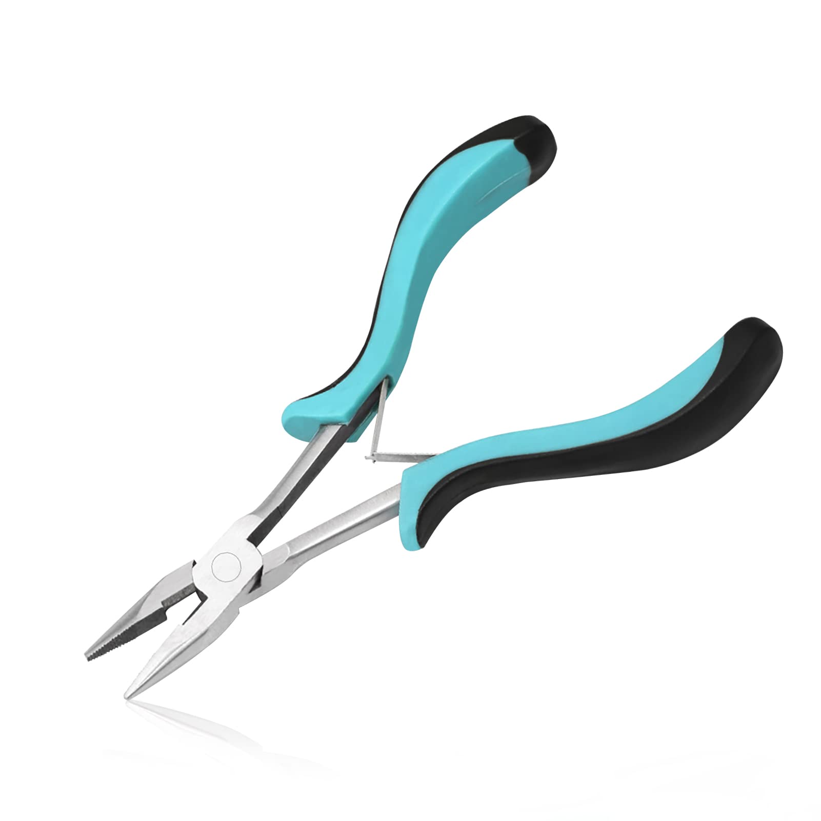 LEONTOOL Mini Long Reach Long Nose Pliers with Cutter 6 Inches Jewelry Making Pliers Beading Clamping Wire Bending Repair Tool Cutting Plier for Jewelry Making Handicraft Repairing