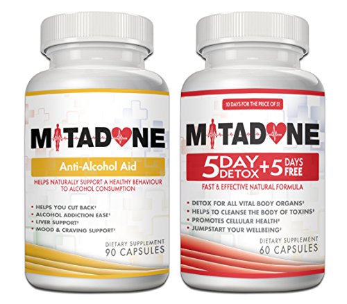 Mitadone Alcohol Withdrawal Aid and 5+5 Detox Combo (150 Count ). May Help Cut back or Quit Multi Vitamin Support. Mitadone Alcohol Withdrawal Aid and 5+5 Detox Combo (150 Count ). May Help Cut back or Quit Multi Vitamin Support.