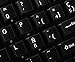 SPANISH TRADITIONAL NEW NON-TRANSPARENT KEYBOARD DECALS BLACK BACKGROUND FOR DESKTOP, LAPTOP AND NOTEBOOK
