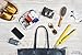 TSA Approved Clear Travel Toiletry Bag for Liquids - Navy Zipper - Quart Sized Carry-On Luggage Compliant 3-1-1 Bag with 2 Airline Approved 2.7oz (80ml) Refillable Travel Bottles - Men's and Women's