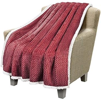 Sherpa Throws Blanket, Super Soft Comfy Fluffy Fuzzy Fleece Plush Blanket for Sofa Couch Bed Reversible All Season for Adults Children 50