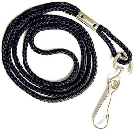 Hdecor Lanyards Round 36" with Swivel Hook Black (100)