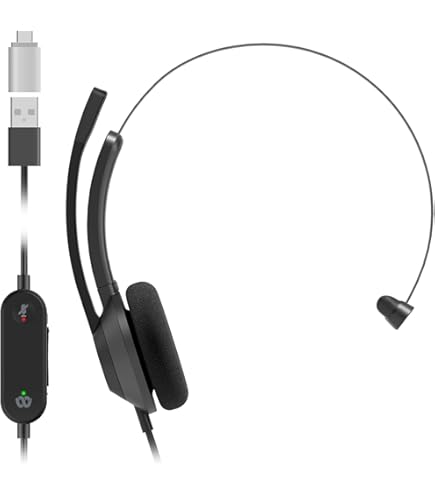 新品未使用　Cisco HS-W-322-C-USB カーボンブラック Amazon.com: Cisco Headset 322 USB, Wired Dual On-Ear