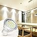 KINGSO GU10 LED Bulbs - 40W Halogen Bulbs Equivalent, 4W 550LM, 6000K, 120° Beam Angle, MR16 LED Light Bulbs, AC 85~165V, Pack of 10 - Pure White
