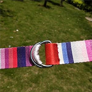 NOBRAND Adjustable Yoga Belt Printed Yoga,Stretch Belt Sport Stretch Strap D Ring Belts Yoga Strap Fitness Rope 183×3.8cm 1pc