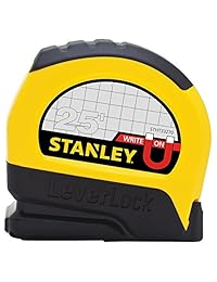 Cinta métrica con palanca de traba marca Stanley