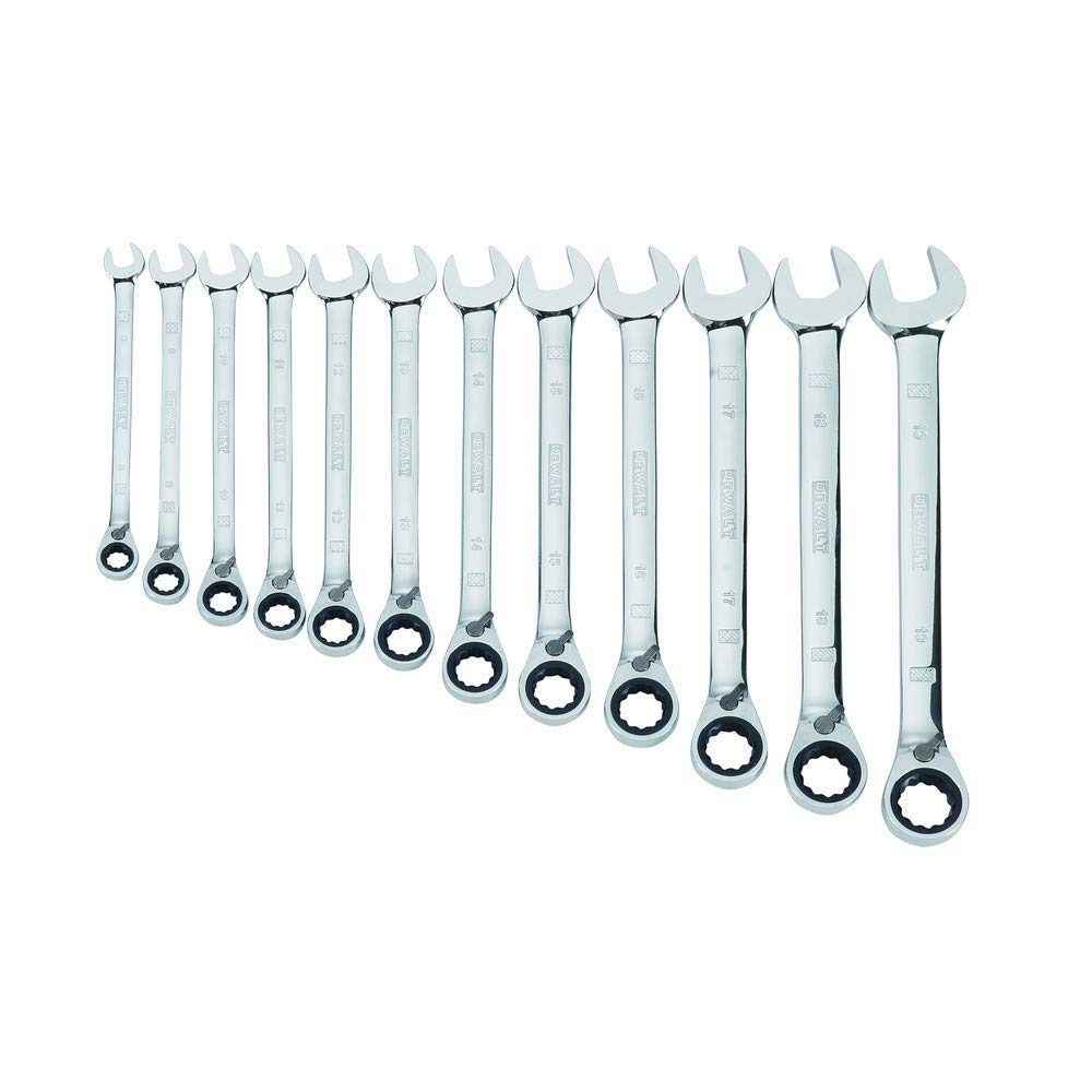 Dewalt Ratcheting Wrench Set, SAE, 12-Piece (DWMT19232)