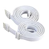 Extension Cable for Philips Hue LightStrip Plus (3 ft/1 m, 2 Pack, White)