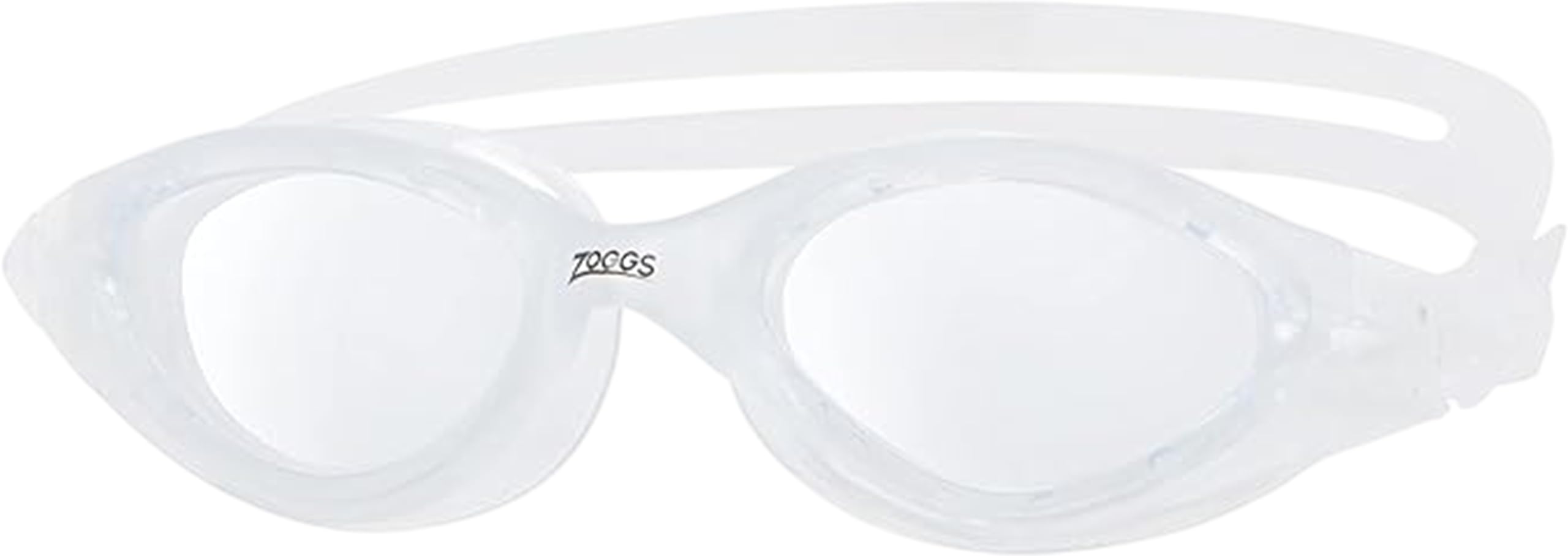 Zoggs Panorama Adult Swimming Goggles (Clear Lens, Clear) for Men and Women, Soft Anti-Leak Seal, Anti-Fog, UV Protection, Quick Adjust Strap, 180 Degree Clear Vision Swim Goggles