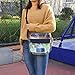 Magicbags Clear Cross-Body Messenger Shoulder Bag, NFL and PGA Stadium Approved Clear Purse with Adjustable Strap Medium