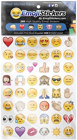 Emojistickers Most Popular Emojis, 288 Pack (1 Pack) by Emoji Stickers