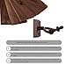 3 Pack Guitar Wall Mount, Neboic Hard Wood Guitar Wall Hanger, Black Walnut Guitar Hook, Guitar Accessories for Acoustic Electric Bass Ukulele Guitar Holder, Stand