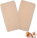 Scenereal Guinea Pig Cage Liner 2 Pack Fleece 24x47in Washable Pad