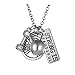 Luvalti “Strong is Beautiful” Pendant Necklace - Best Motivational Gift - Weight Plate Barbell Dumbbell Pendants