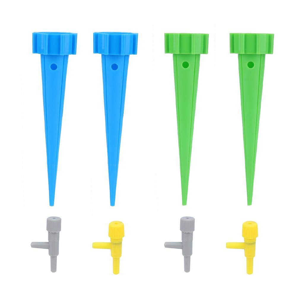 4Pcs Self-Watering Automatic Plant Watering, Plant Water Funnel, Flower Drip Spikes, Adjustable Automatic Plant Waterer, for Potted Plant Indoor