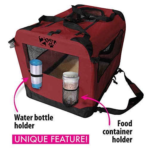 2PET Foldable Dog Crate Soft, Easy to Fold & Carry Dog Crate for