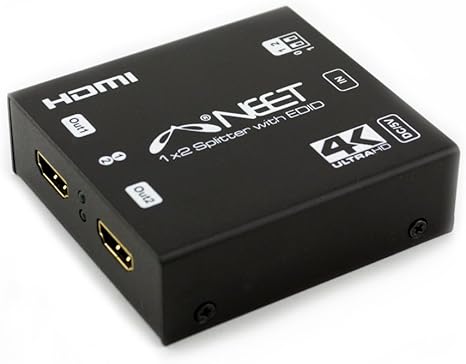 Neet 2 Way Hdmi Splitter Box Hdcp V2 2 1x2 Port Amazon Co Uk Electronics