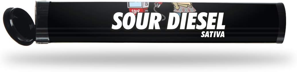 Sour Diesel Pre-Roll Labels - Cali Labels - Pre-Roll Tube Stickers x20