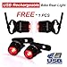 Sunspeed Waterproof USB Rechargeable LED Bike Light Set - LED Bright Headlight for Front and 1 Free USB Rechargeable Tail Light - 1 USB Rechargeable Battery Included - No-hassle Replacement Guarantee