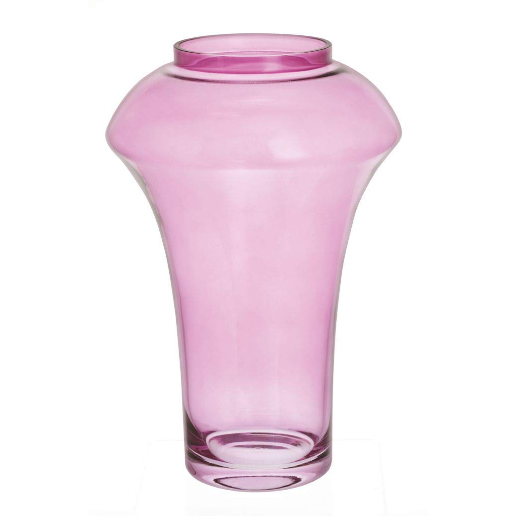 Dartington Crystal Deco Heather Vase 26cm, 26.6cm h x 17.7cm w x 14cm d, DEC3495/HE