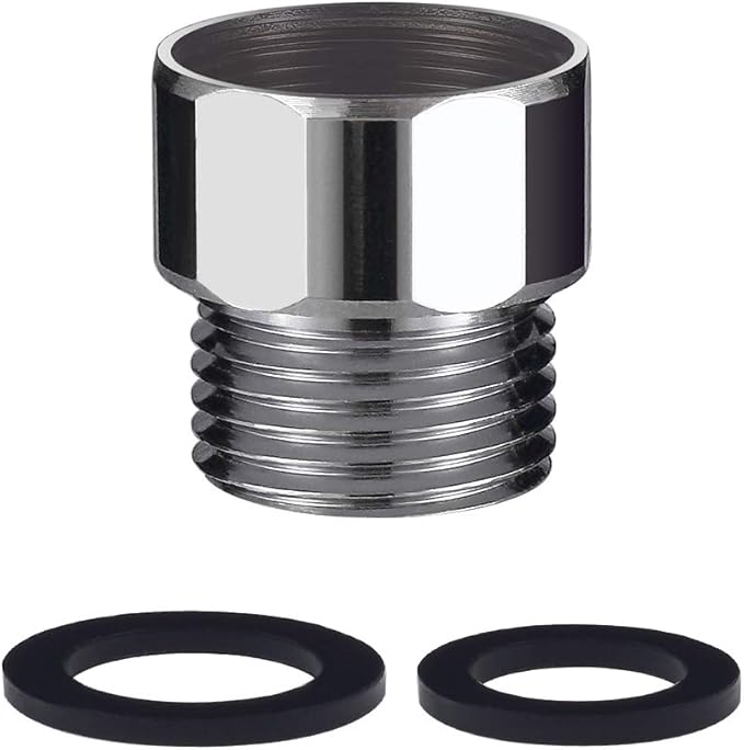 CWM Faucet Adapter Kit, Stainless Steel Aerator Adapter to Female M22x1