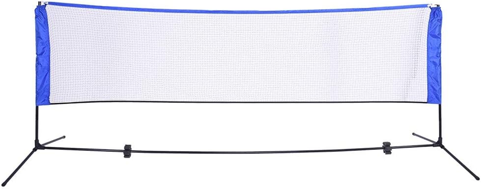 Hohaski Portable Badminton Net Beach Volleyball Tennis Competition Training Net for Soccer Tennis/Kids Volleyball/Beach Ball Adjustable Height with Carrying Bag Sports Net Indoor Outdoor Backyard