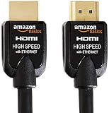 AmazonBasics High-Speed HDMI Cable 2-Pack - 6.5 Feet (2 Meters) Supports Ethernet, 3D, 4K and Audio Return