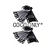 Pack of 2 - GOGOONLY 50 Black Tips Fan-shaped Nail Art Display Chart Acrylic False Tips Practice Tool - 100 Tips in Total - BH000853