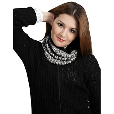 100% Baby Alpaca Wool Mini Chevron Circle Scarf - Snood/Neck Gaiter - Unisex 100% Baby Alpaca Wool Mini Chevron Circle Scarf - Snood/Neck Gaiter - Unisex
