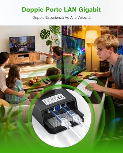 AdaLov CPE882 WiFi 6 Ponte Wireless, 2,4/5,8 GHz, Bridge WiFi Gigabit da Esterno Punto-Punto, Plug & Play, Antenna 14 dBi, Impermeabile, PoE, Estensione Rete per Telecamera/Garage/Dependance/Fienile