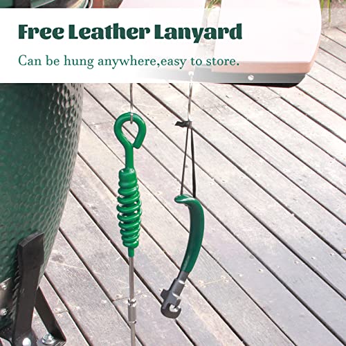 KAMaster Cast Iron Grill Grate Lifter Kamado Grill Accessories Fit Big