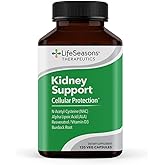 LifeSeasons Kidney Support Supplement – Cellular Protection with NAC, Alpha Lipoic Acid, Resveratrol, Burdock Root & Vitamin D3 – Supports Detox, Oxidative Stress & Renal Function – 120 Capsules