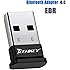 TECHKEY Bluetooth Adapter for PC USB Bluetooth Dongle 4.0 EDR Receiver Wireless Transfer for Stereo Headphones Laptop Windows 10, 8.1, 8, 7, Raspberry Pi, Linux Compatible