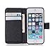 Urberry Iphone SE Wallet Case,Small Elephant Case for Iphone SE/5/5S, Shock-proof Case with a Free Screen Protector