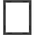 MCS 16x20 Inch Mount Finished Canvases, Black (69037) Frame, 16x20