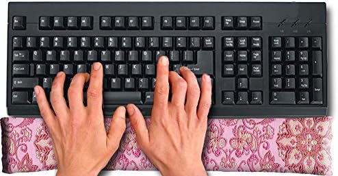 Candi Andi Handmade Keyboard Wrist Rest Pad - Flax Seed Fill - Lavender Scented - Pinkalicious - TWRL-PI