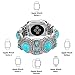 fastgo Compatible with Apple Watch Band 38mm 40mm 41mm, Bohemian Ethnic Antique Jewelry Style Bracelet Strap for Iwatch SE & Series 9 Ultra 8/7/ 6/5/4/3/2/1(38/40/41mm)