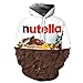 NEWCOSPLAY Printed Hoodie Unisex 3D Printed Patterns Casual Hoodies Sweatshirts Pullover (S/M, Nutella)