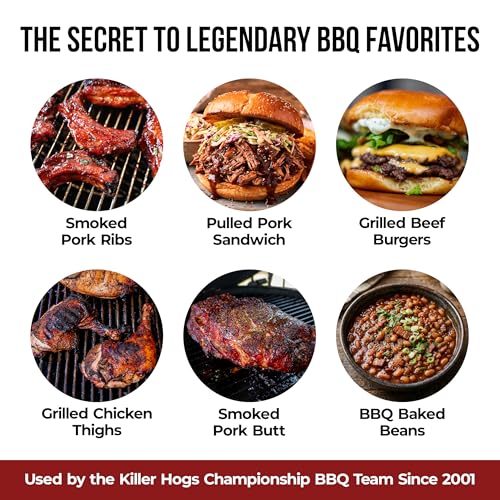 Killer Hogs The BBQ Rub, Championship Barbecue Grill and Smoking Seasoning, Spice Blend for Beef, Steak, Ribs, Burgers, Pork, and Chicken, 5 lb Bag