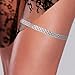 Simsly Silver Thigh Chains Leg Body Jewelry with Bead for Women and Girls BD-20