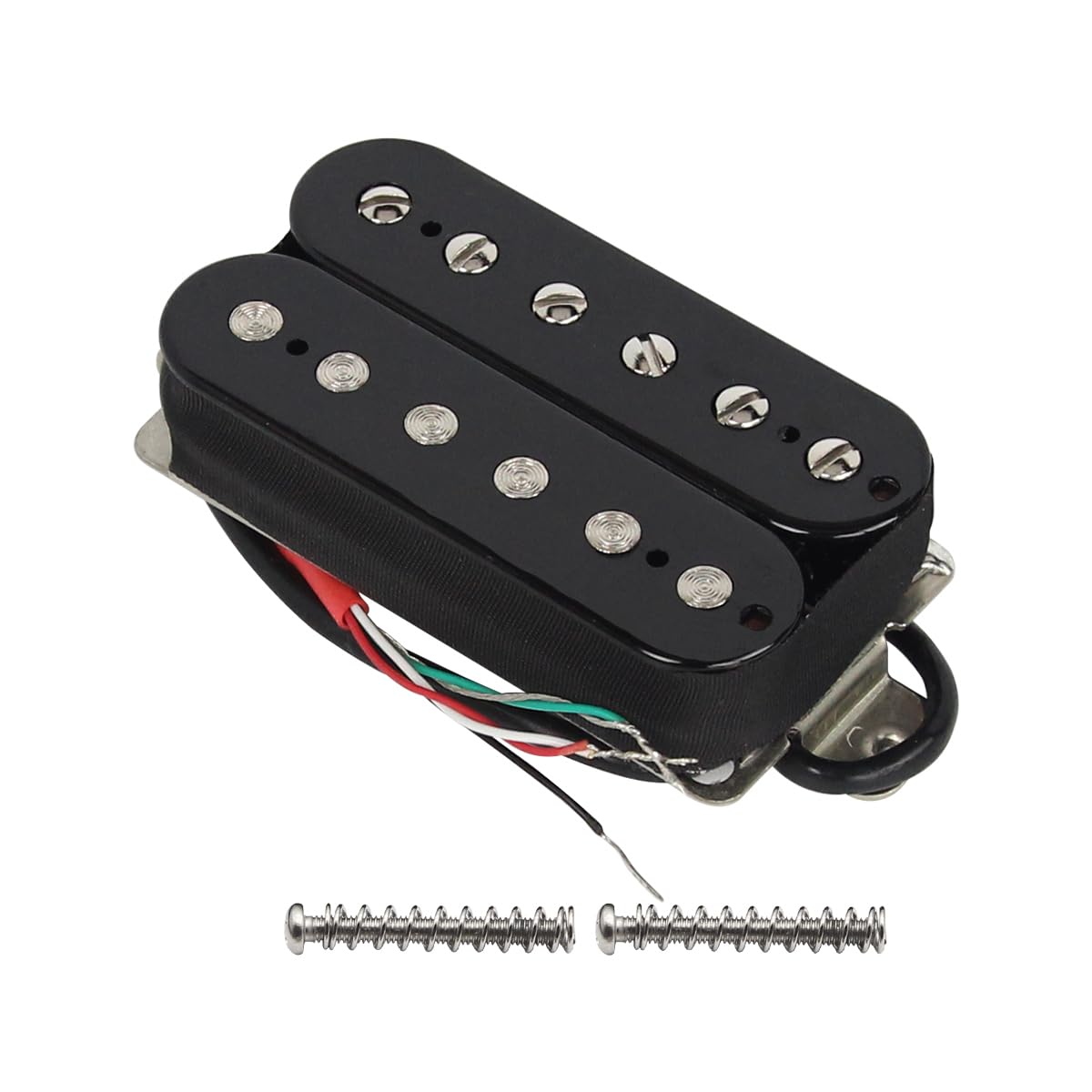 FLEOR Electric Guitar Pickup Double Coil Humbucker Pickups 50mm Ceramic Neck Pickup - Black