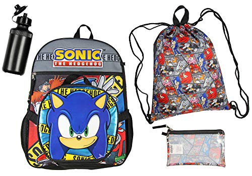 sonic the hedgehog backpack set