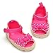 ESTAMICO Baby Girls' Bowknot Cotton Sandals Pink US 4