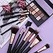 Docolor Makeup Brushes 11Pieces SE Series Makeup Brushes Set Professional Face Powder Foundation Blending Contour Highlight Eye Shadow Make Up Brushes Kit (Black/Golden)…
