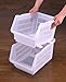 JapanBargain Japanese Stackable Bin Kitchen Stocker #6089, White