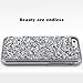 UrbanDrama iPhone 6S Plus Case, iPhone 6 Plus Case, Luxury Glitter Sparkly Rhinestone Case Hard PC, TPU Anti Slip Shockproof Chrome Bumper Case for iPhone 6 Plus, iPhone 6S Plus 5.5 inch, Shiny Black