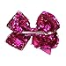 JOYOYO Boutique Glitter Reversible sequins 8 Inch Bows For Girls Hair Bow Clips For Baby Girls Teens Kids Toddlers 4 Colors Reversible Sequins
